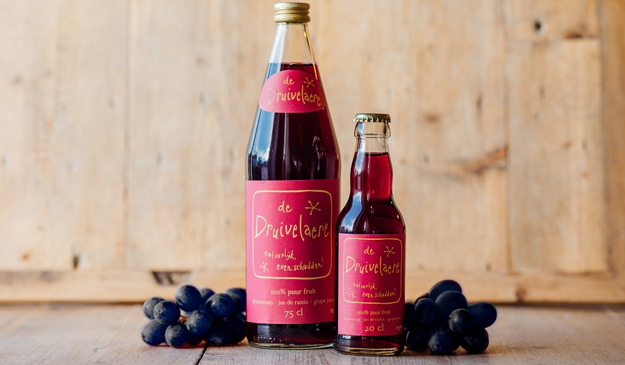 Druivelaere nieuwste fruitsap van De Appelaere