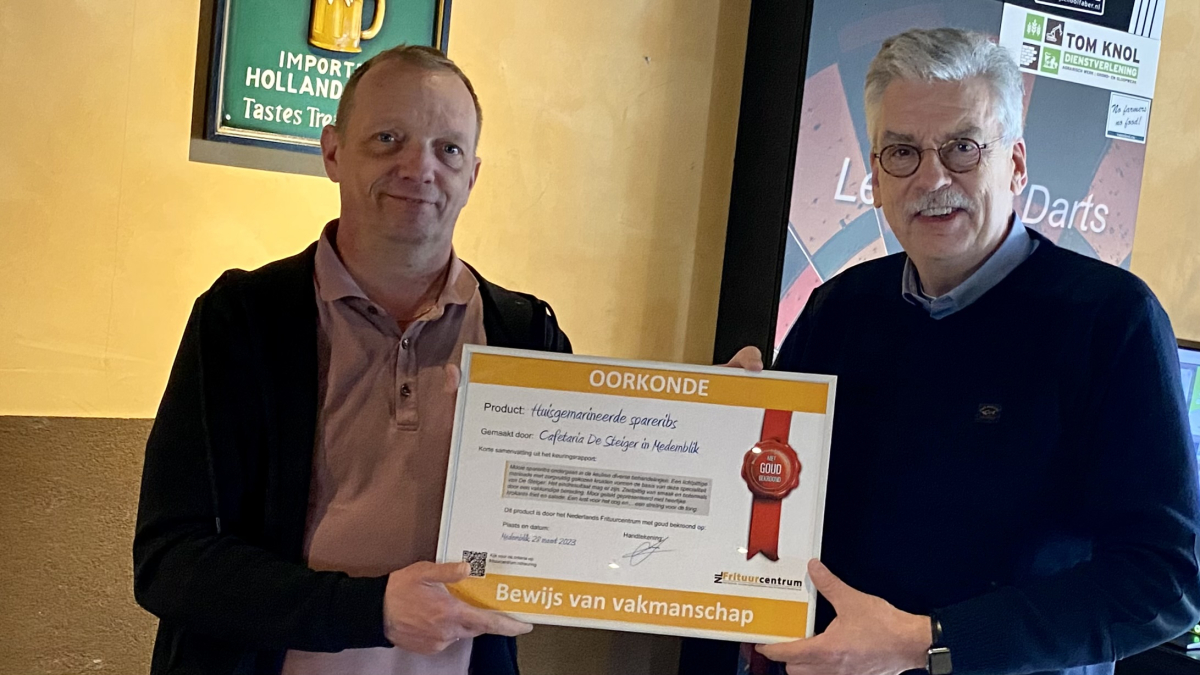 Met Goud Bekroond voor Michael Brink van De Steiger in Medemblik.jpg