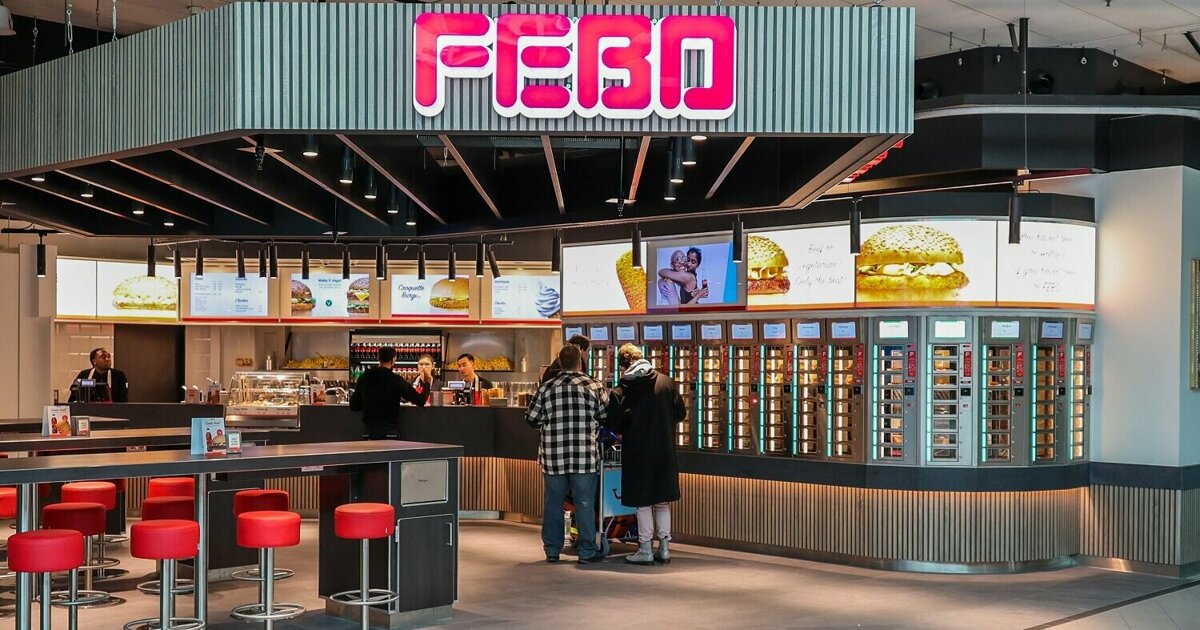 Voor het eerst een Febo op Schiphol